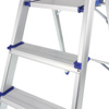 Drabina aluminiowa 3-stopniowa domowa 