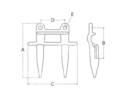 Bagnet podwójny New Holland Case Massey Ferguson 379720 80379720