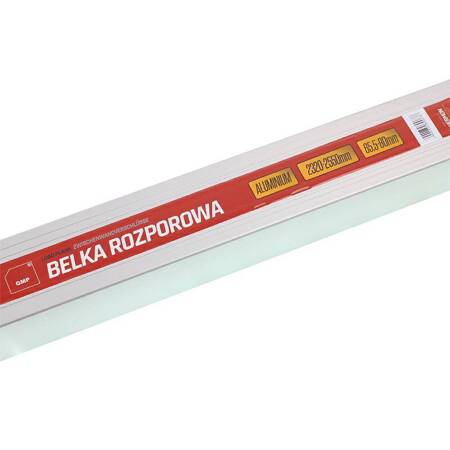 Aluminiowa belka rozporowa regulowana 2320-2550 mm do chłodni, Prostokątna Profil 65,5X80 mm