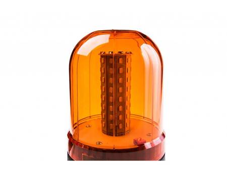 Lampa ostrzegawcza błyskowa kogut na magnes LED 12/24V 24W 93L 